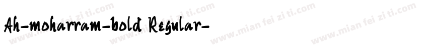 Ah-moharram-bold Regular字体转换